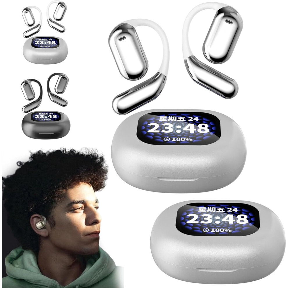 Promptanda Open Ear Bluetooth 5.4 Earbuds Ipx5 Waterproof 971050413464
