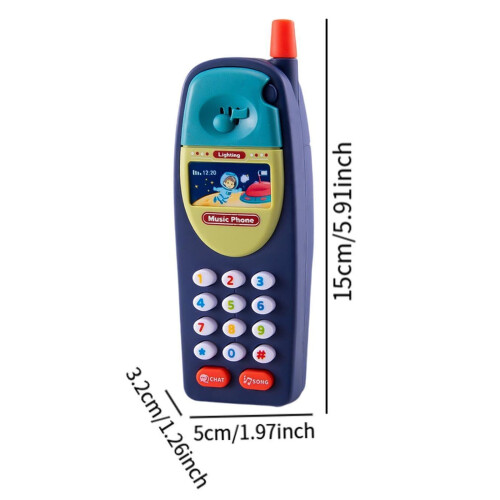 Early Education Toy Interactive Baby Cell Phone with Sound 2