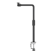 Projector Desk Mounted Bracket Projector Arm Stand 360 Degrees Rotation Easy Install Projector Mount Stand for Bedside Office, Aluminum Alloy B