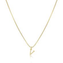 Gold Initial Necklaces for Women, Gold Plated Dainty Letter Necklace, Initial Pendant Name Necklace A-Z, Personalized Gift Trendy Jewelry