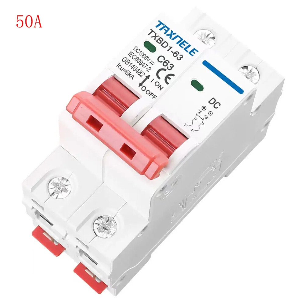 Dc 1000V 2P Solar Mini Dc Circuit Breaker Battery Switch 6A 10A 16A 20A 25A 32A 40A 50A 63A Dc Mcb For Photovoltaic Pv System 9165521818716