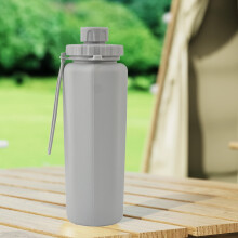 Foldable Collapsible Water Bottle with Handle Leakproof Silicone Portable Sports Kettle for Camping Hiking Backpacking Travel Outdoor Activities