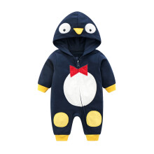 Baby Ribbed Pajamas Long Sleeve Zipper Jumpsuit