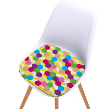 Bizhua Digital Printed Anti-Slip Chair Mat 40X40Cm Hddigital Printed Cotton Non-Slip Seat Cushion Outdoor Restaurant Garden Cushion