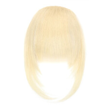 Synthetic Fiber Clip-On French Bangs Extensions, Thick Fringe Hairpieces with Temple Clips, Easy Clip-In, Dirty Blonde – Compatible with All Hair
