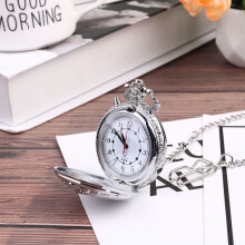 Silver Vintage Pocket Watch Alloy Men 1 Piece