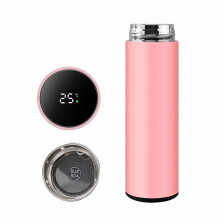 Smart Water Bottle with LED Temp Display, Double-Walled Vacuum Insulated, Leak-Proof Stainless Steel, Compatible with Car Travel