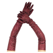 Sparkly Sequin Long Opera Party Gloves for Women 1920s 20s Satin Gloves Elbow Length Bridal Evening Dress