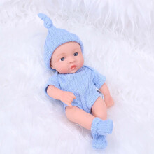 Reborn Baby Doll Soft Vinyl Body 7.5 Inch Sweater Poseable