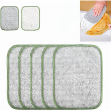 Reusable Wire Dishwashing Rags (5pcs), Non-Scratch Metal Scrub Pads for Kitchen, Sinks, Pots & Pans – Compatible with all surfaces