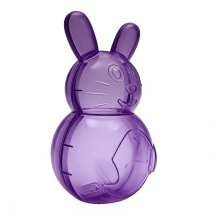 Easter Purple Clear Bunny Container – Gummy Bunny Shaped Candy Holder & Favor Box