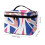 Travel Makeup Case with Brush Slots Durable Geometric Design 6