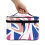 Travel Makeup Case with Brush Slots Durable Geometric Design 3