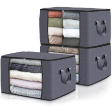 Vikbara filtförvaringspåsar i tjockt tyg, 3-pack