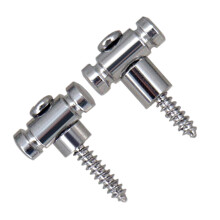 2x Guitar Roller String Tree Roller String Guides Retainer Durable Hardware Guitar String Retainer for Electric Guitars Spare Parts Replaces Argent
