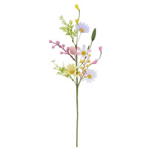 15-Inch Artificial Easter Egg Flower Picks, Bendable Spring Stem with Greenery for Vase, Mantel & Table Centerpiece Decor - Diy Festive Arrangements