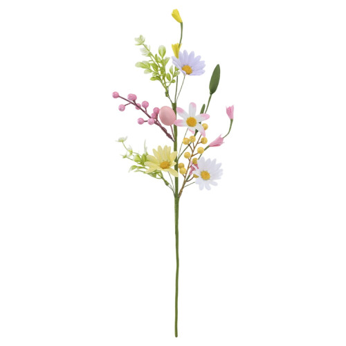 Easter Egg Flower Picks 15-Inch Bendable Spring Stem with