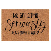 Bizhua "No Soliciting, We Have Found Jesus, Please Go Away" Doormat – Compatible with All Floors