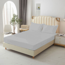 Drap-housse à poches profondes, taille king, blanc