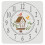 Reusable Clock Stencil 30x30cm Branches Bird House Numbers 1