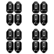 16 Serre-Câbles Réutilisables, Connecteur de Corde de 3/8 Pouces, Convient pour Corde en Nylon de 7 à 8 mm ou Cordes Tressées