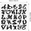 Graffiti Letters Stencil Reusable 12x12 Inch 1 Piece 6