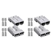 For Anderson Connector, 175AMP 1/0AWG Battery Quick Connect/Disconnect Connector Kit for Cable RV Truck Winch(4 Pack)