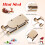 FRCOLOR Wooden Mini Sleigh Set Beige 9-Piece 8
