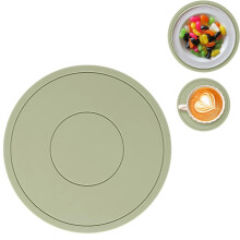 Silicone Heat Insulation Placemat, 6.3 Inch Round Anti Slip Pot and Cup Stand, Kitchen Countertop ProtectorforHot Dishes Bowls and Mugs