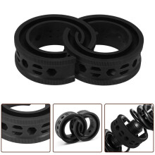 2pcs Rubber Car Coil Spring Buffer Shock Absorber Replacement Part Kit