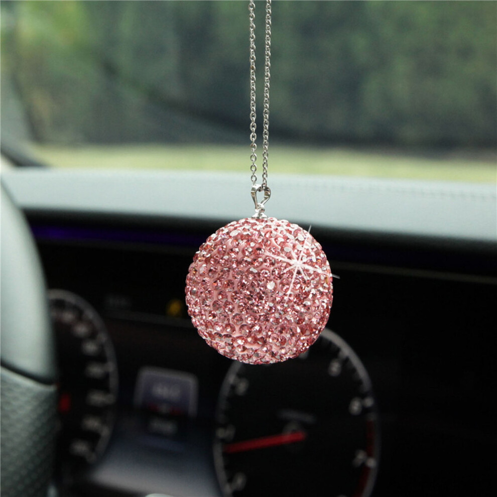 Car Rearview Mirror Pendant Crystal Rhinestone 1Pc 919886127452