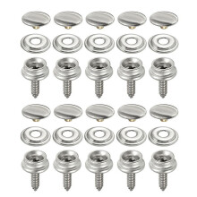 Snap Fastener Kit Stainless Steel 30PCS
