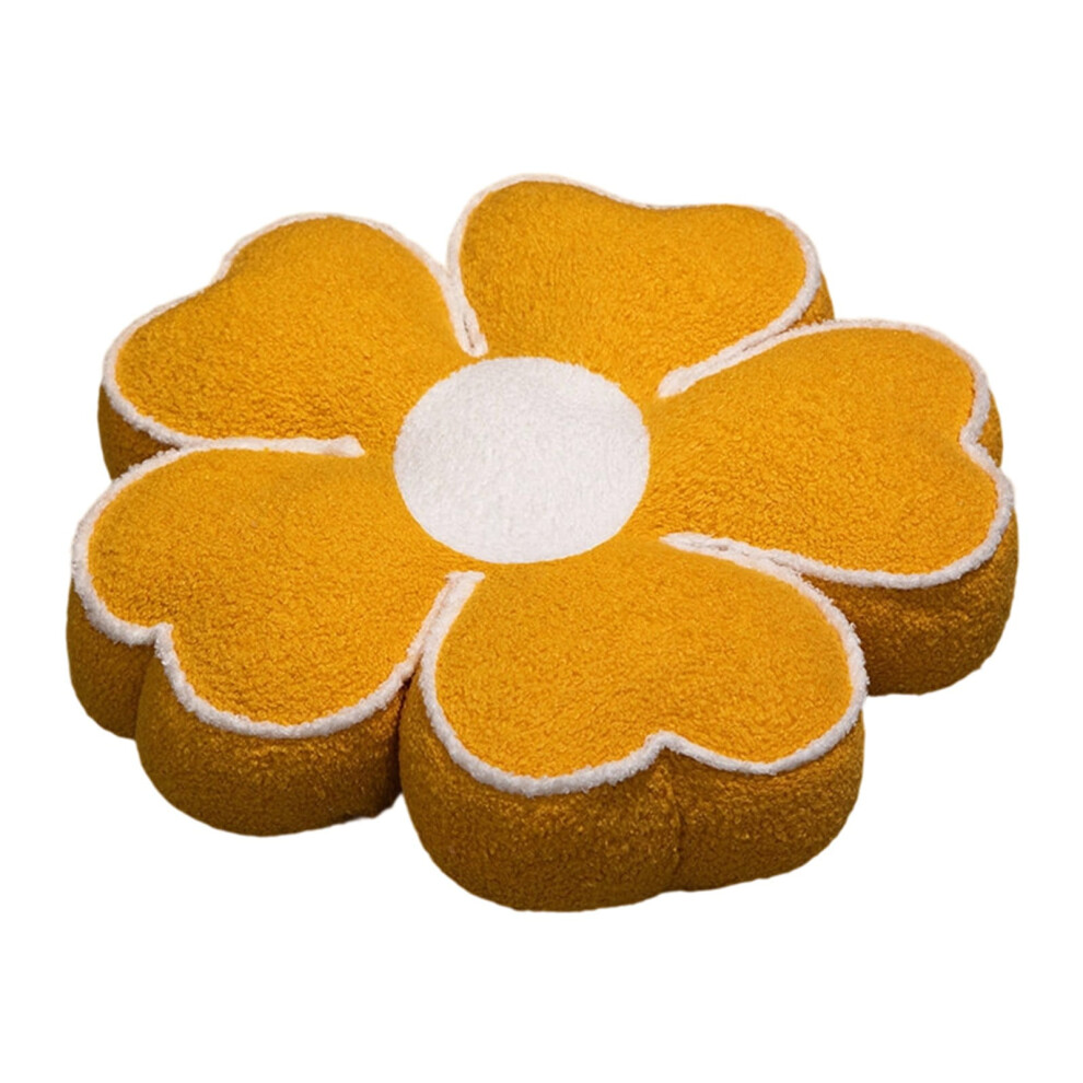 Daisy Pillow Pastel Yellow 15.7 Inch Flower Shape