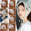 Women's Polyester Lace Triangular Headband White 3