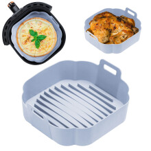 Tapis de cuisson en silicone pour friteuse à air, panier de cuisson carré, accessoire pour plaque de cuisson antiadhésive