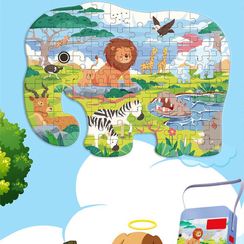 Elephant Floor Puzzle DIY Set 1 Piece 2