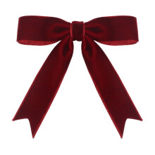 Velvet Bow Hair Clip Classic Handmade Ribbon Design for Women Girls Elegant Hair Accessory for Daily and Formal Wear