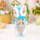Easter Gnome Decor Fluffy Bunny Plush 15.7 inch 6