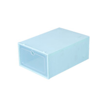 Boîte à chaussures transparente empilable 30 x 20 x 12,5 cm verte