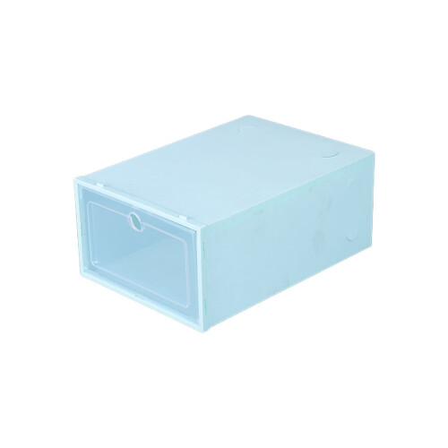 Caixa organizadora de sapatos transparente e empilhável de 30x20x13 cm (12x8x5 polegadas) verde