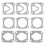 Valve Plate Gasket Washers Plastic 3-Pack for Air Compressor 1