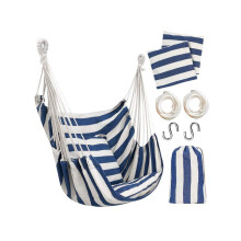 Hammock Chair with Rope Swing and 2 Cushions Cotton
