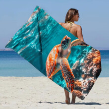 Lichtgewicht, kleurrijk, zandbestendig en multifunctioneel strandhanddoek.