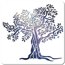 Tree of Life Stencil Template 12x12 Inch Reusable