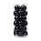 Black Christmas Decorative Balls Shatterproof Plastic 24pcs 1