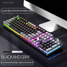 Gaming Keyboard Wired Mechanical Feel 104 Keys