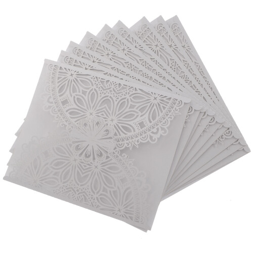 Wedding Card Paper Invitation for Couples 10 pcs