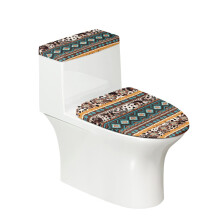 Toilet Lid Seat Cover & Bathroom Seat Covers with Fits All Toilet Shapes Polyester for Washable, Easy to Install