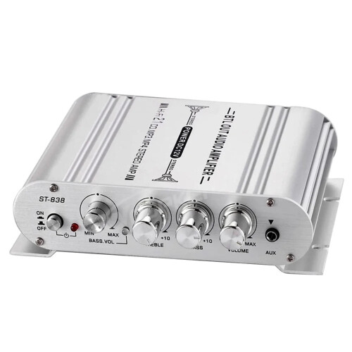 ST-838 2.1 Channel Class D Stereo Amplifier with Subwoofer