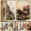 Set handgefertigter Retro-Bastelpapiere, 10 Blatt 1